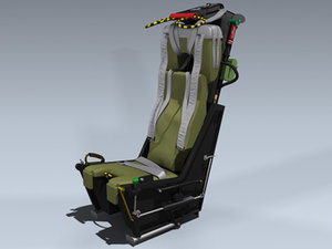 3d martin-baker mk 7 ejection seat model