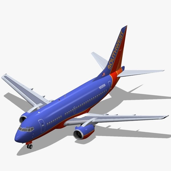 3d b 737-500 southwest