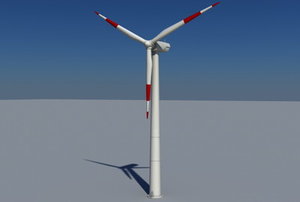 real time wind turbine 3d model