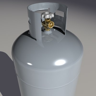 100 Pound Propane Tank 3d Dxf