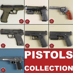 3d model pistols v2