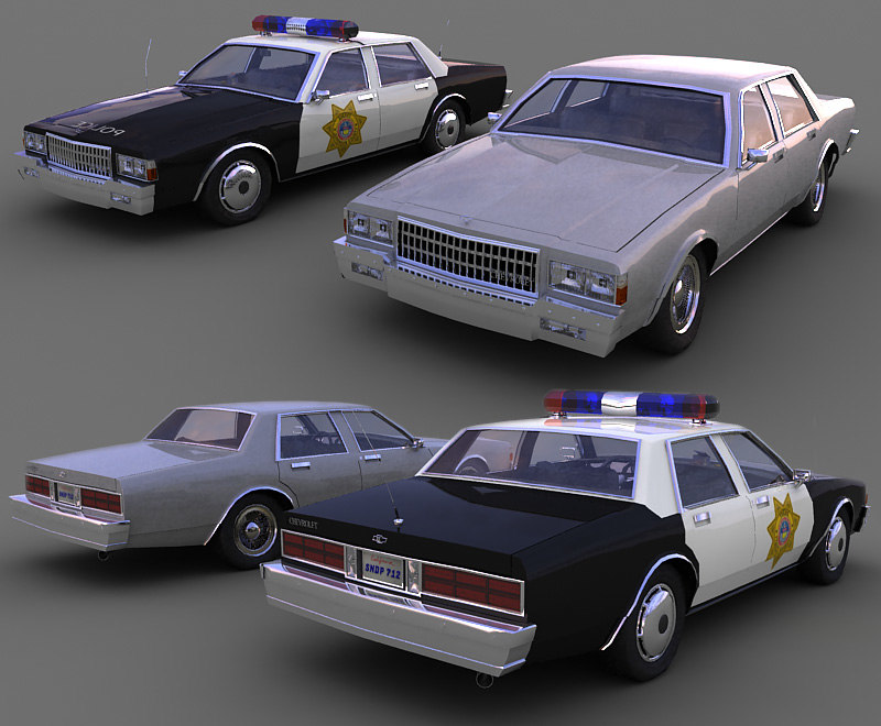 3d Model Chevrolet Caprice Versions Cars