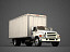 3d transport vehicle delivery truck model