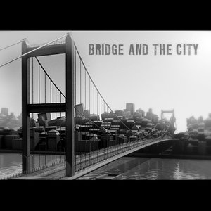 3d suspension bridge city model