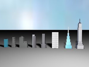 skyscrapers 3d model