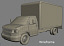 3d transport vehicle delivery truck model