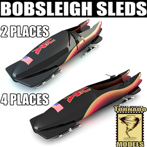 3d model bobsleigh sled