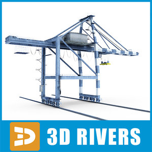 3d model gantry crane