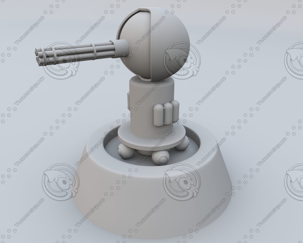 加特林机枪3d模型