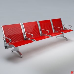 3d model airport chair