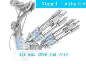 3d model robotic arms weapons -