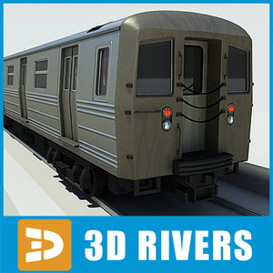 train city subway 3d model