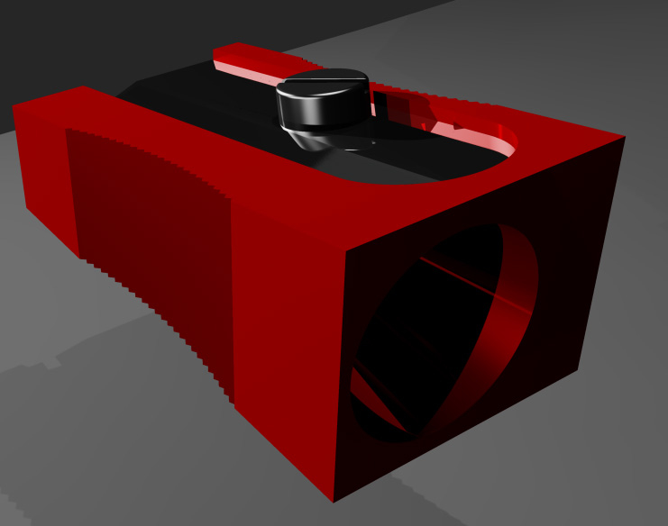3d model pencil sharpener