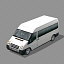 8 minibus van 3d model