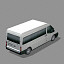 8 minibus van 3d model
