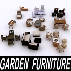 3dsmax garden furniture