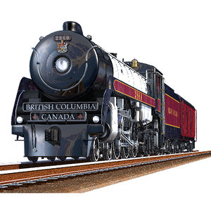 3d model royal hudson steam engine