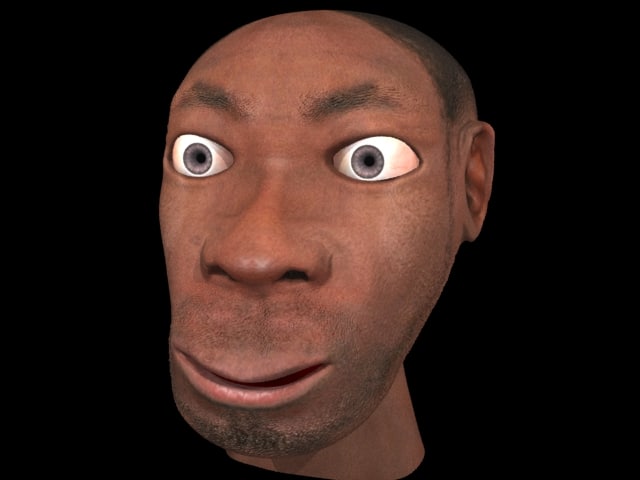 human head 3d max