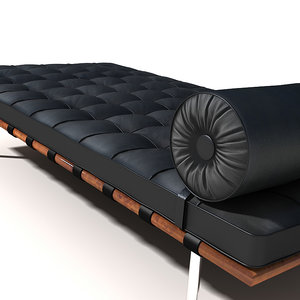 mies daybed barcelona 3d model