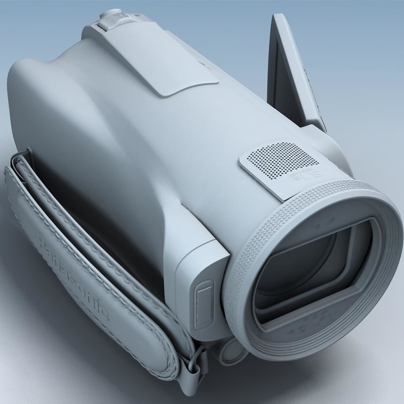 3d model of camcorder panasonic hdc-sd20 hd