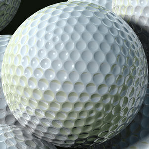 golf ball 3d obj
