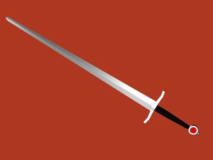 midieval sword 3d model