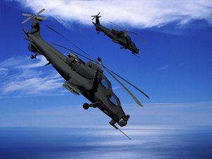 z-10 attack helicopter 3d model