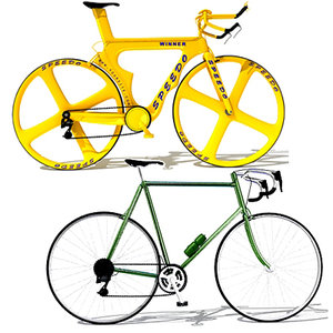 2 bikes 3d model