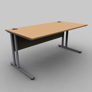 office desk 3d 3ds