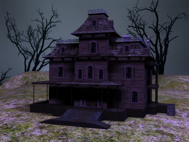 Haunted house 3d model free Haunted house 3d model free