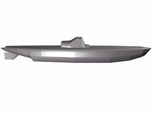 3d model german ww2 submarine u32