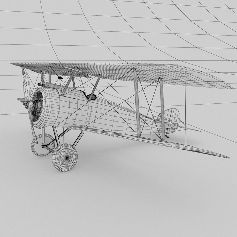 Sopwith Camel Albatros Diii 3d Model