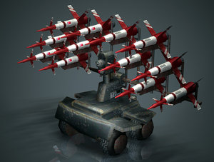 missile launcher mobile 3d model