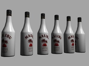 3ds max malibu bottle