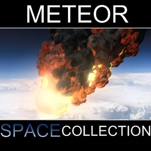 3ds max meteor earths rock