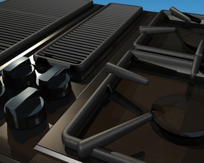 3ds Max Cooktop Jenn Air 45