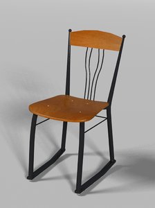steel framed chair wood dxf