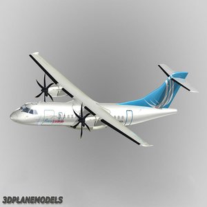 3d model atr 42-500 airliner finncomm