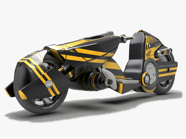 3d Model Sci Fi Motorcycle