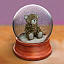 teddy bear snow globe