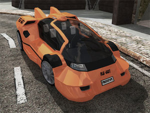 rx007 concept car 3d model