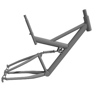 3d bike frame model