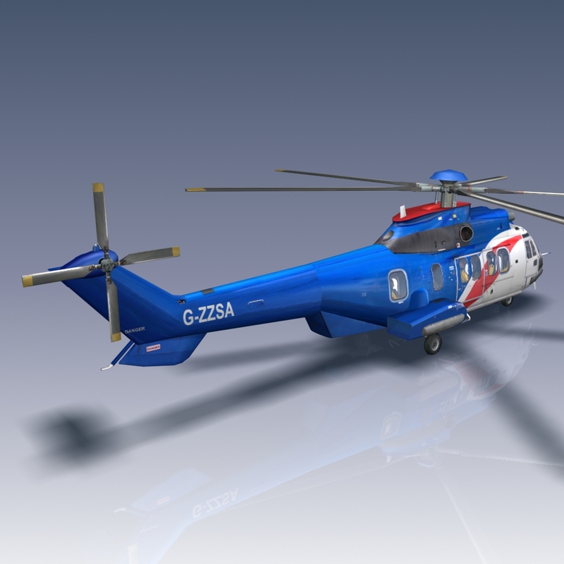 3d model eurocopter ec 225
