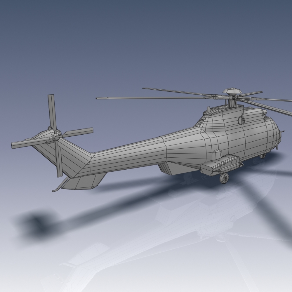 3d model eurocopter ec 225