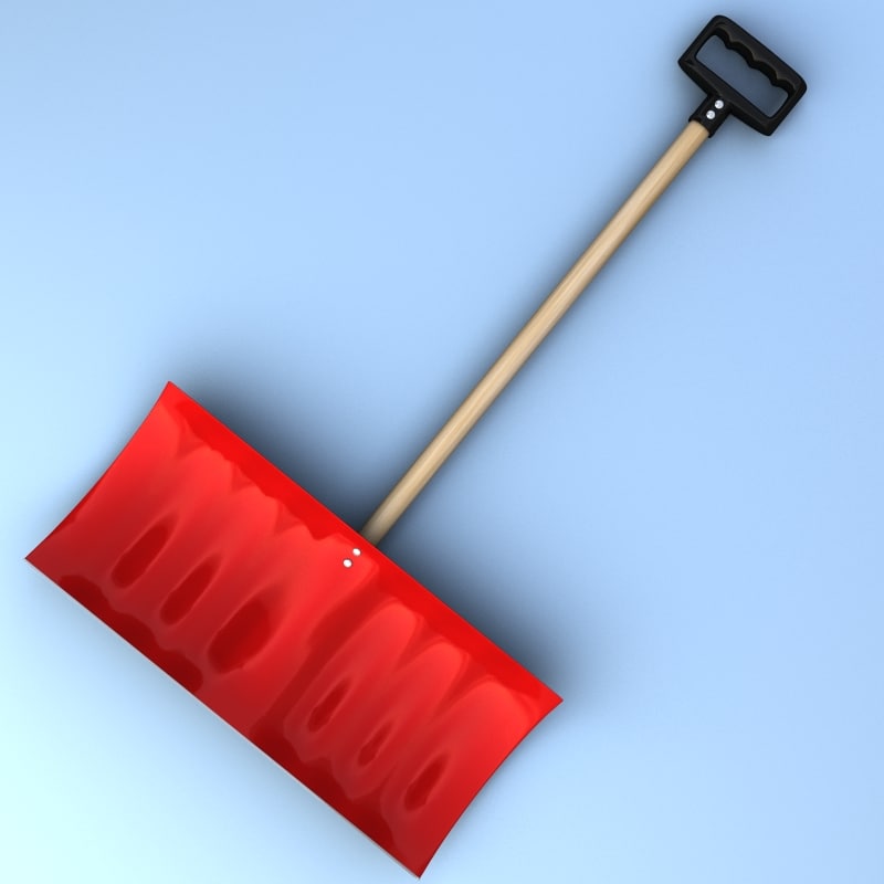 3ds snow shovel