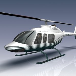 206l longranger helicopter 3d 3ds