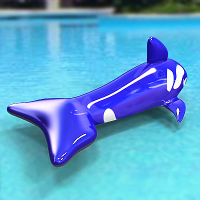 inflatable pool dolphin