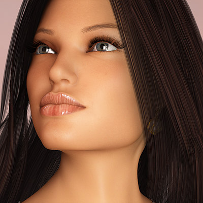 3d realistic character female designs create 5l anita models turbosquid tips pouted