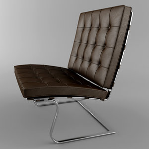 tugendhat chair 3d max