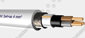 z10-ymz1kas 3x4 as4 mm2 3d model
